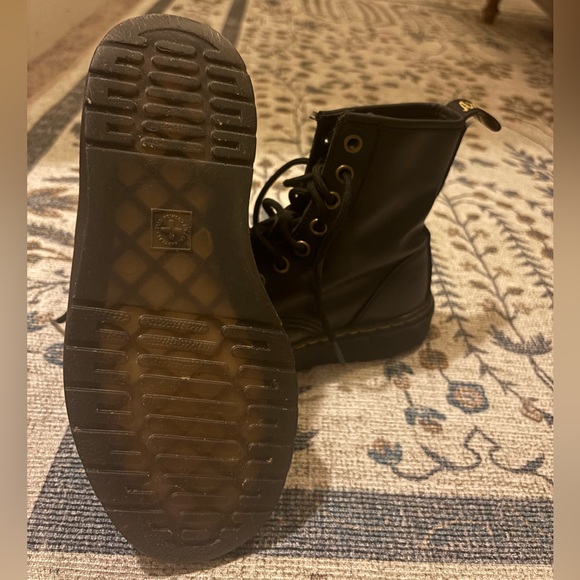 Dr. Martens Black Leather Combat Boots - Picture 10 of 10